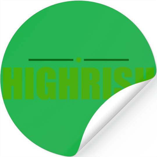 Highrish Weed Marijuana St Patricks Day Stickers