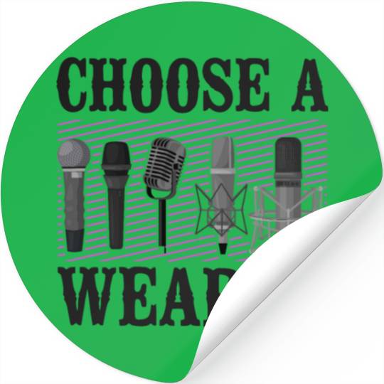 Karaoke Singer Microphone Vocalist Stickers