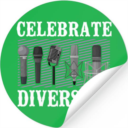 Karaoke Singer Microphone Vocalist Stickers