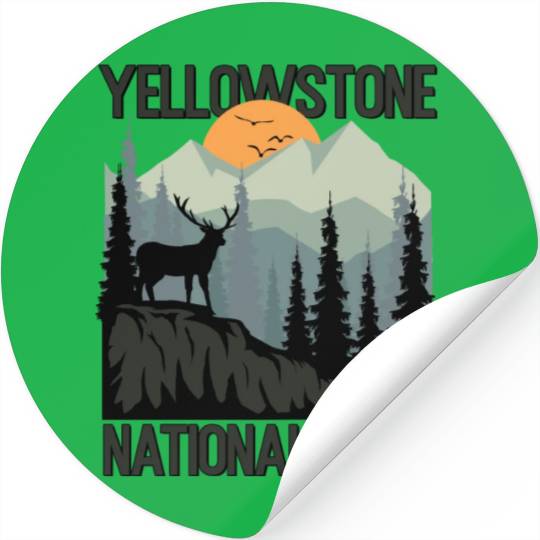 YStone National Park Mountains Wilderness Stickers