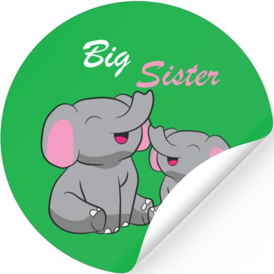 Elephants - Big Sister Stickers
