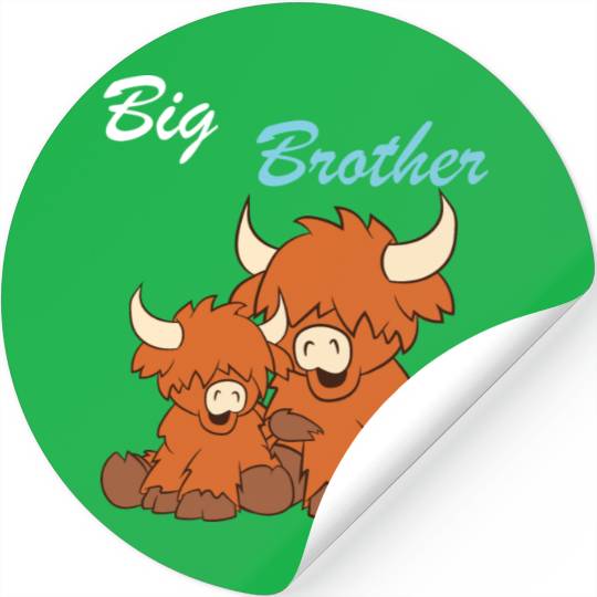 Highland Cattle - Big Brother Stickers