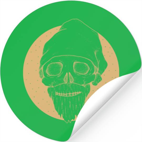 Evil Christmas Santa Stickers