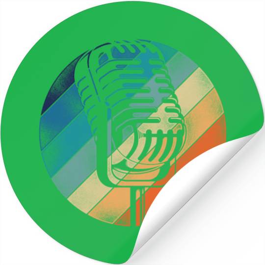 Karaoke Singer Microphone Vocalist Stickers