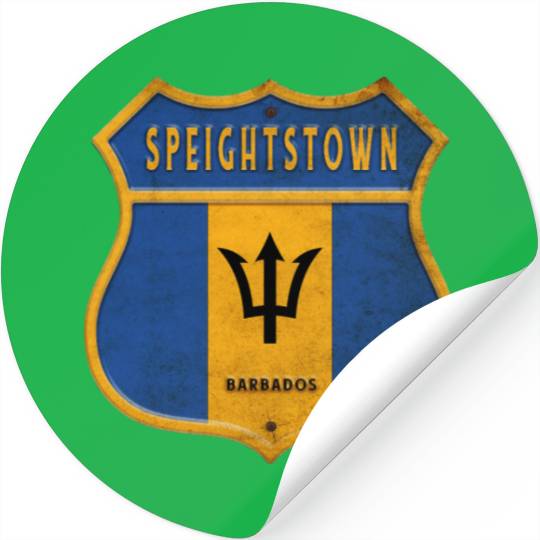 Speightstown Barbados coat of arms flag design Stickers