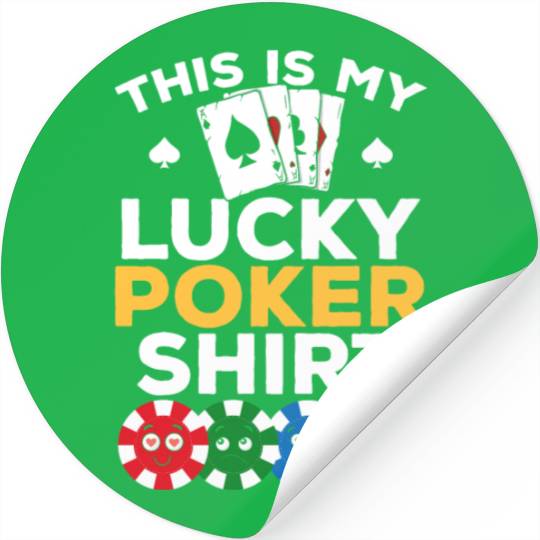 Poker Player - This Is My Lucky Poker Stickers - Poke