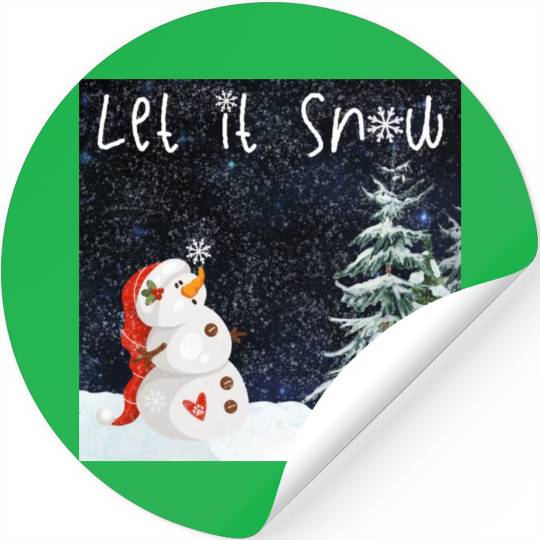 Snowman - Let it snow Stickers