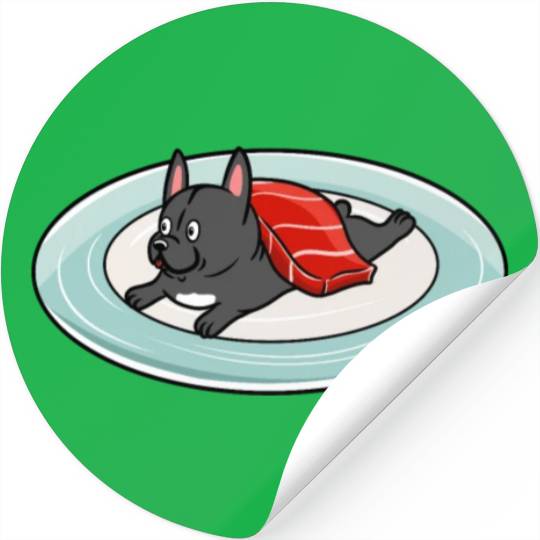 French Bulldog Nigiri Sushi Stickers