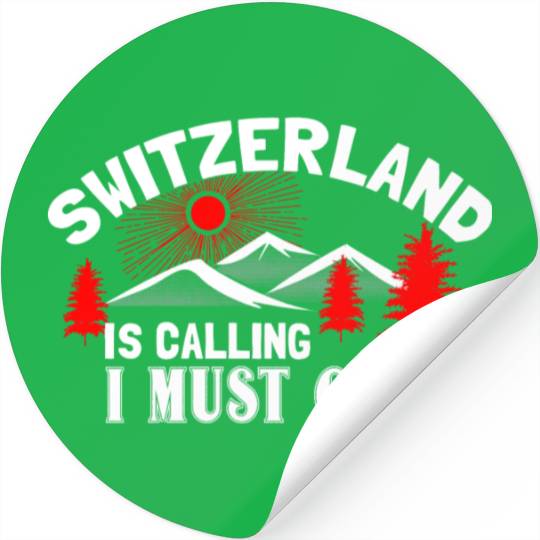 Switzerland Alps Origin Gift Idea Stickers