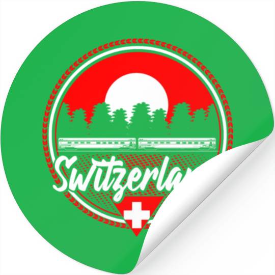 Switzerland Mountains State Gift Idea Stickers