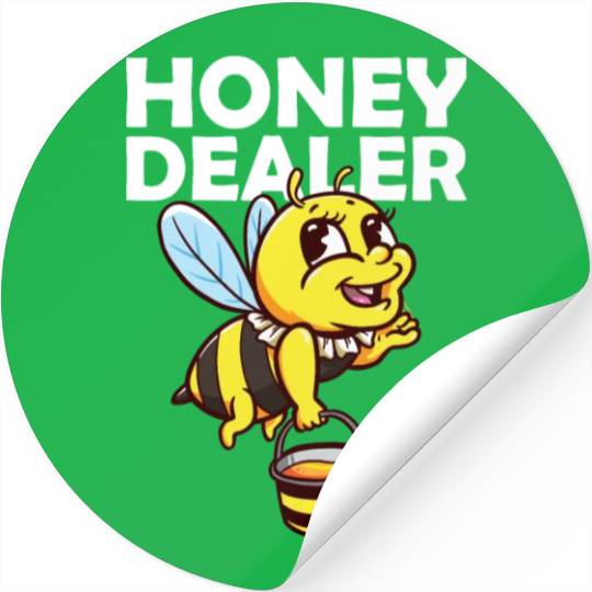 Honey Dealer Bee Honeycomb Farmer Beekeeper Beehiv Stickers
