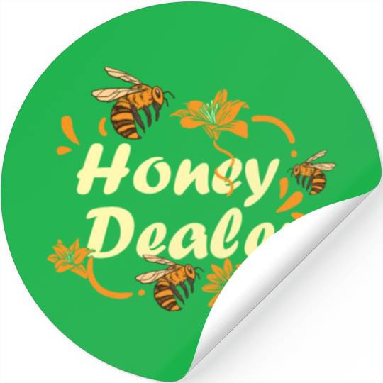 Honey Dealer Bee Honeycomb Farmer Beekeeper Beehiv Stickers