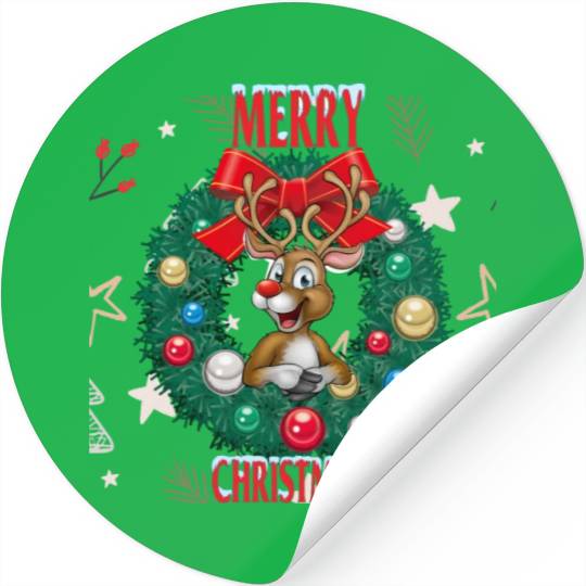 Christmas reindeer Stickers