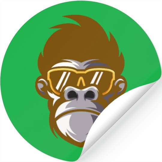 monkey face Stickers