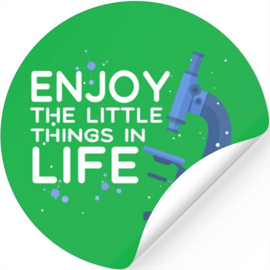 Funny Microscope, Microbiologists Biology Science Stickers