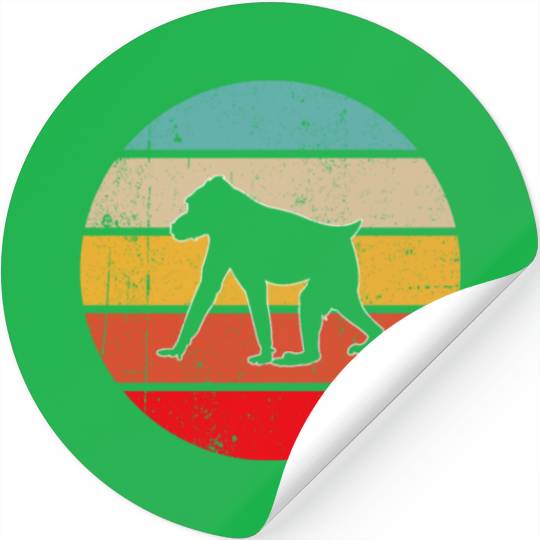monkey retro Stickers