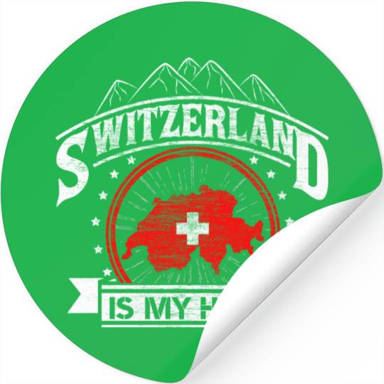 Switzerland Mountains Origin Gift Stickers