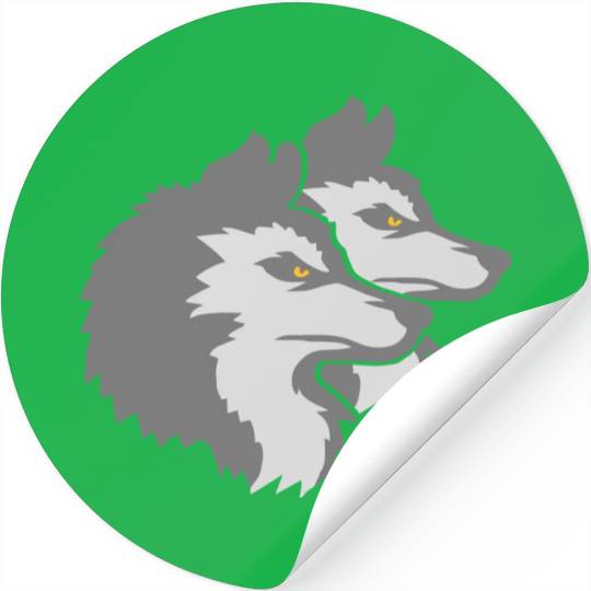 Team Logo Wolf Pack Stickers