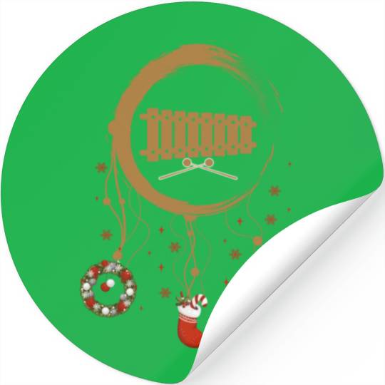 musical instrument dreamcatcher Christmas Xylophon Stickers