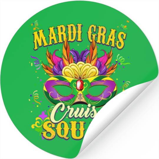 Mardi Gras Cruise Sqaud Stickers