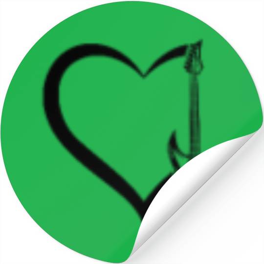 Guitar Heart Guitar Player Bass Guitarist Bass Gui Stickers
