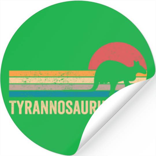 Funny Kangaroo Tyrannosaurus Deer Retro Stickers