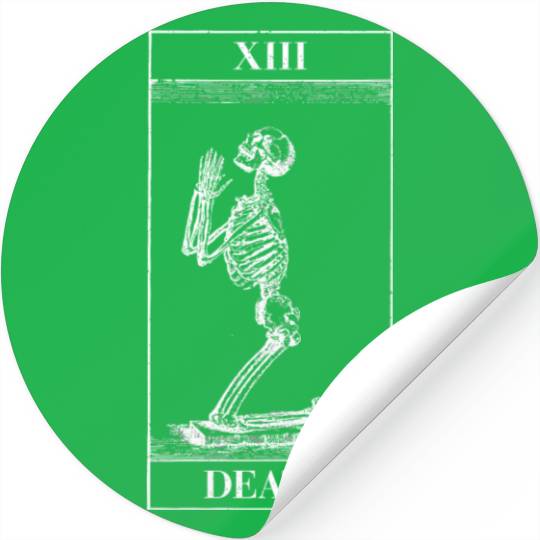 Vintage Death Tarot Card Stickers
