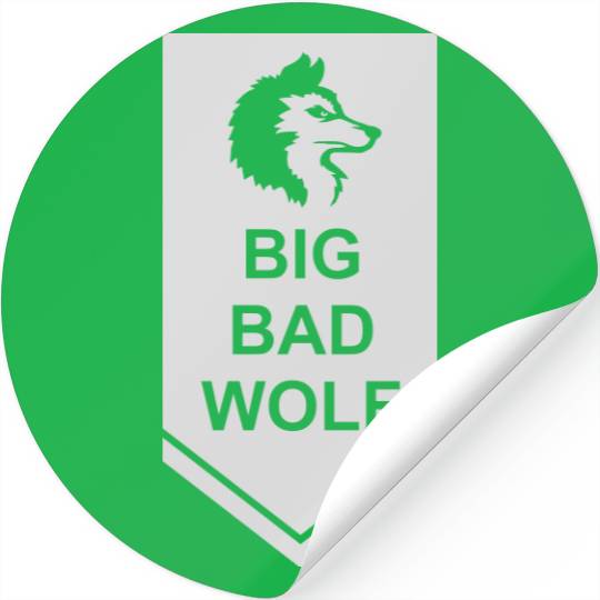 big bad wolf quote Stickers
