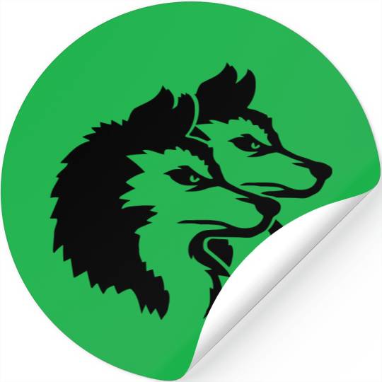 Alpha Wolf Pack Logo Stickers
