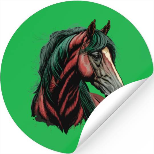 Face of Horse Stickers
