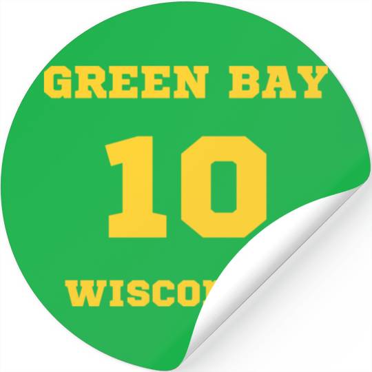 GREEN BAY WISCONSIN vintage distressed football Stickers