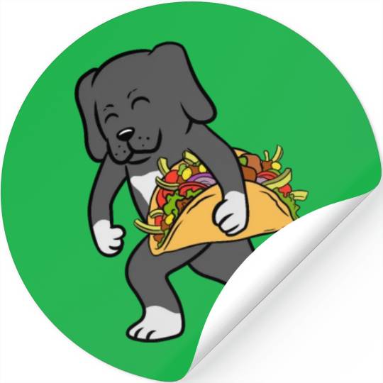 Great Dane Taco Lover Stickers
