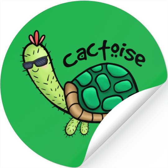 Cool Tortoise Mixed Cactus Cactoise Stickers