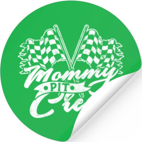 Mommy Pit Crew - racing Stickers