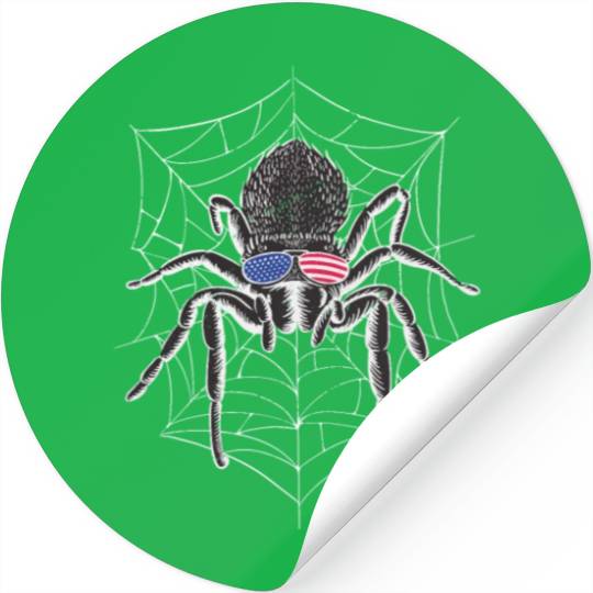Spider with glasses Spider with glasses inspiratio Stickers