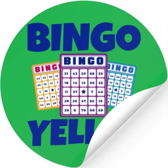 Bingo Yeller 4 Stickers