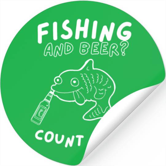 Fishing and beer? Count me in! Stickers