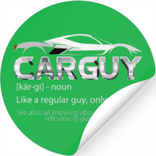 Car Guy Sport Car Lover Funny Car Mechanic Stickers