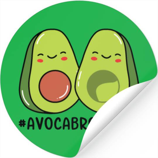 Sibling Big Brother Avocado Goals Hilarious Puns Stickers