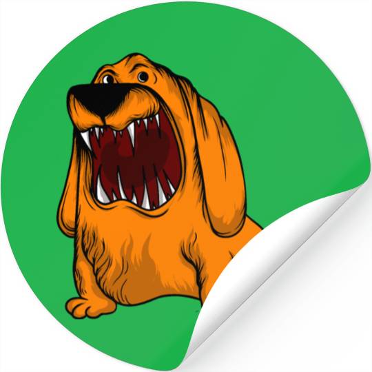 Scary Big Mouth Dog Owners Pet Lover Gift Ideas Stickers