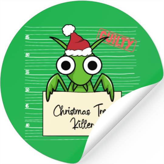 Mantis christmas funny prison Stickers