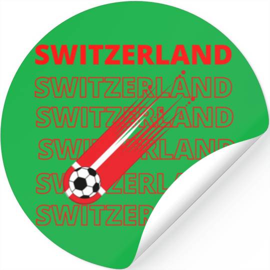 World Switzerland Soccer Vintage Stickers