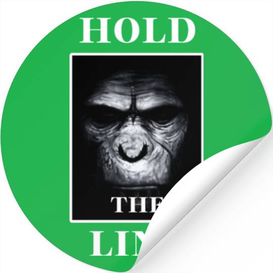 APE Monkey Face "Hold the Line" Stickers