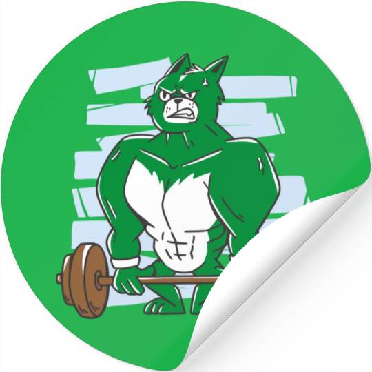 Pumping hulk. Gym Stickers