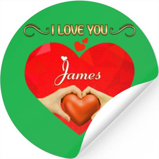 I love you James Stickers