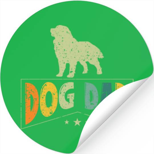 Dog Dad Cute Puppy Dog Owners Pet Lover Gift Ideas Stickers