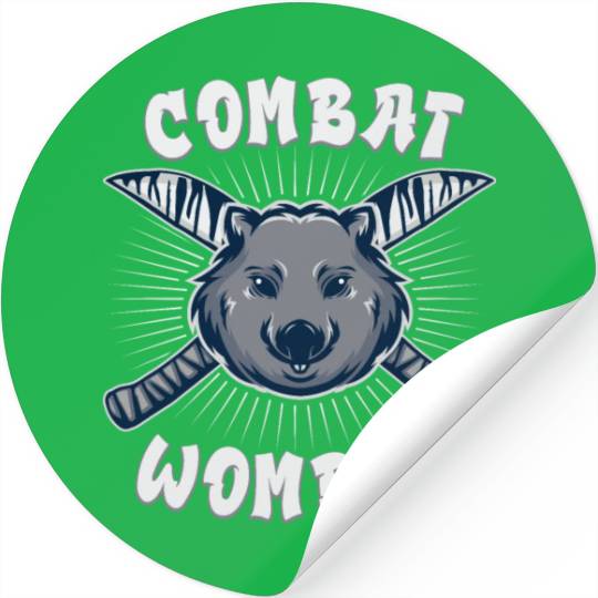 Combat Wombat For A Wombats Lover Stickers