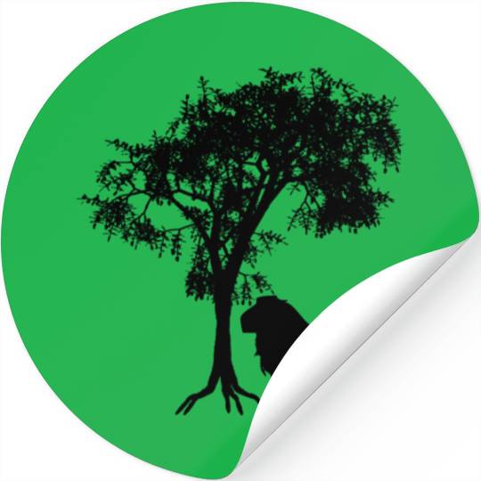 tree lion Stickers