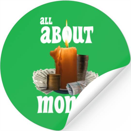 All About Money Black Edition Stickers