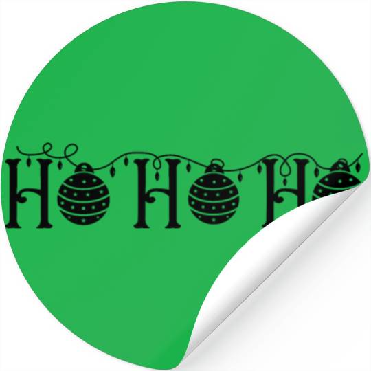 Ho Ho Ho Decor Presents Christmas Gift Ideas Stickers